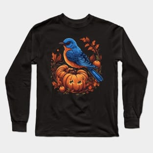 Eastern Bluebird Halloween Long Sleeve T-Shirt